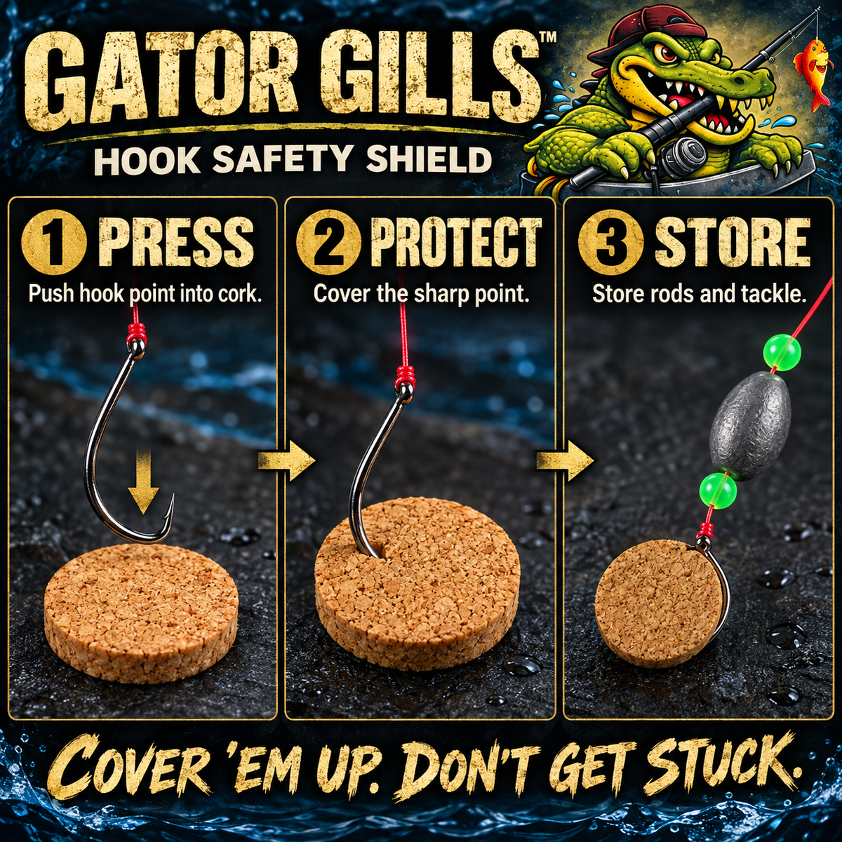 Gator Gills™ Hook Safety Shields